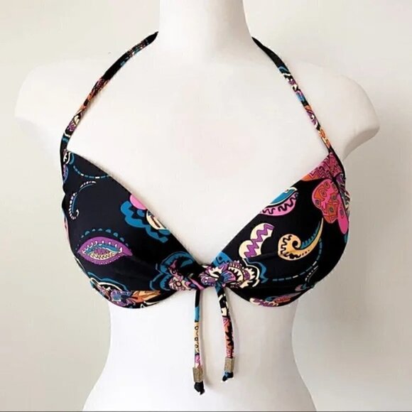 La Vie En Rose Bikini Swimsuit Halter Top, Medium - Picture 1 of 9